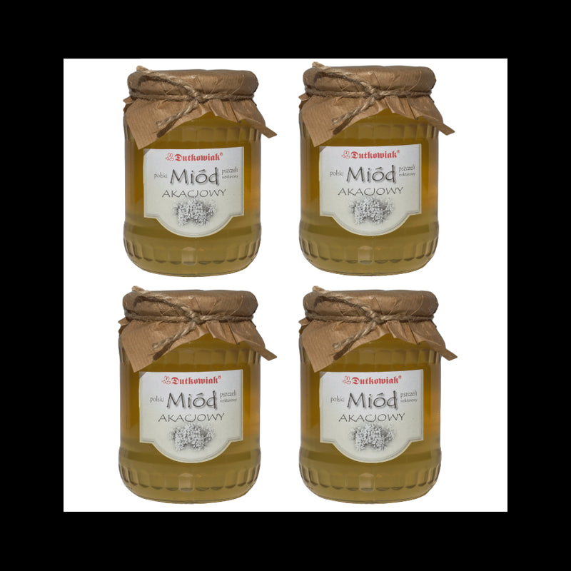 Miód akacjowy 900g - zestaw 4szt